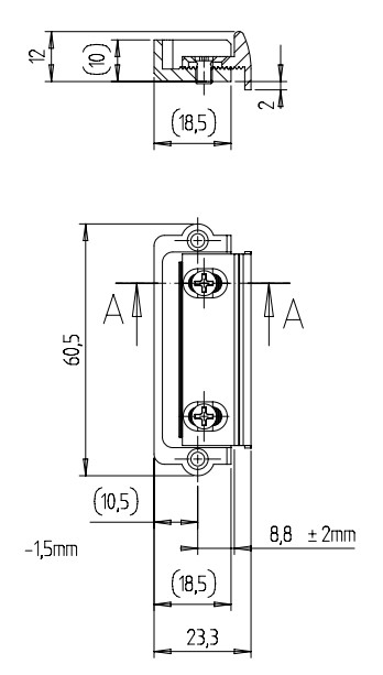 KFV Fallenaustauschstück 115.16, Schaubild