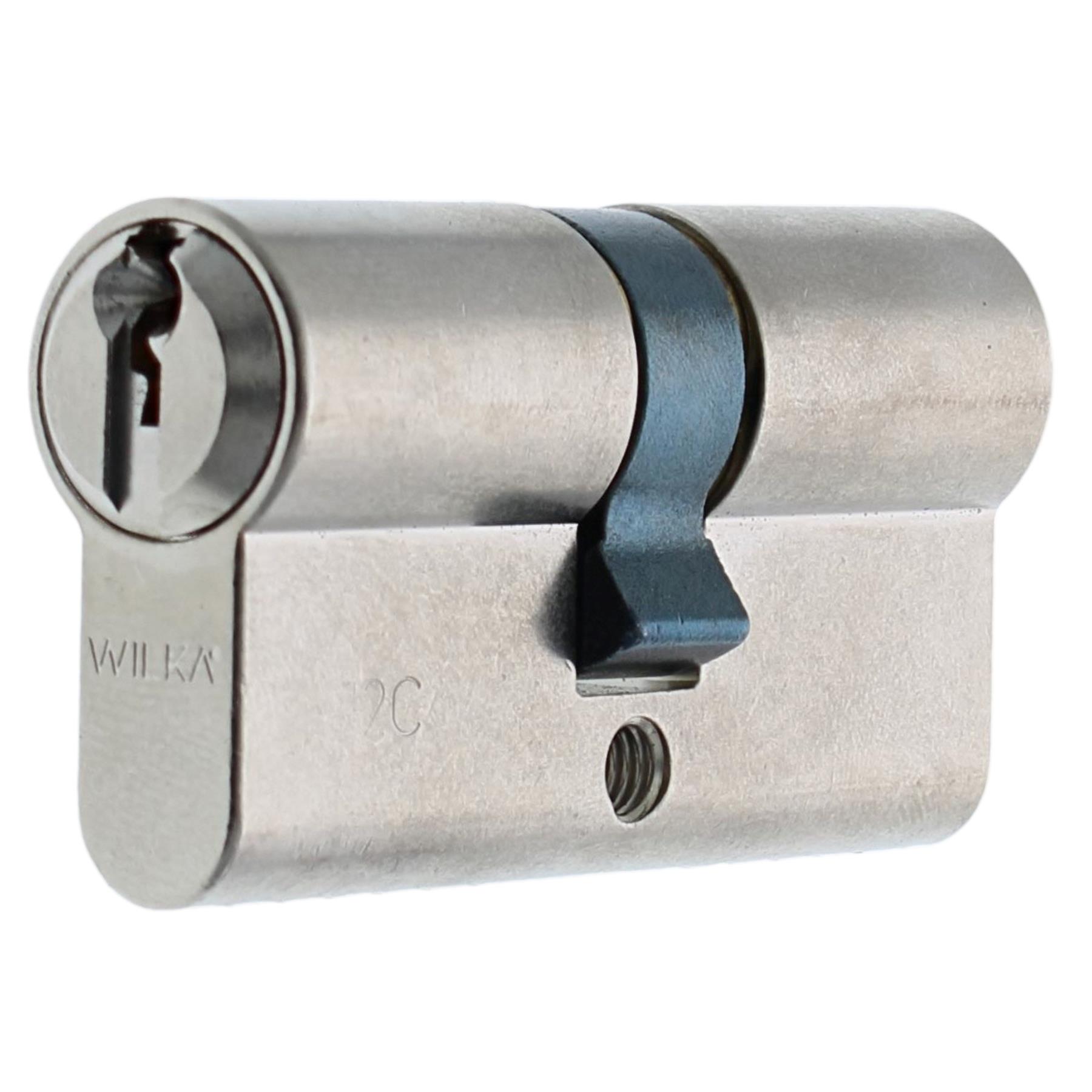 WILKA Standard Doppelzylinder 30/30 Mmv inkl. 3 Schlüssel verschiedenschließend, Postfach