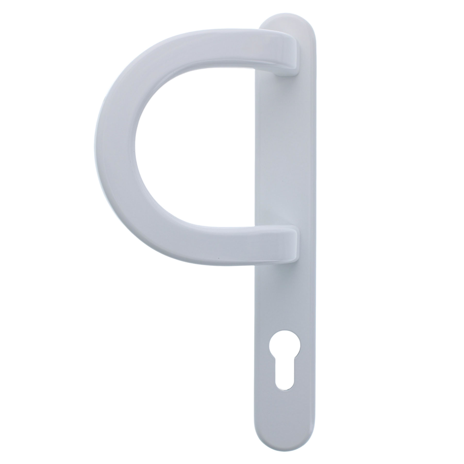 greenteQ Schmalrahmenhalbgarnitur DG58.AL.SSB.AU PZ 92 Weiß, Griff