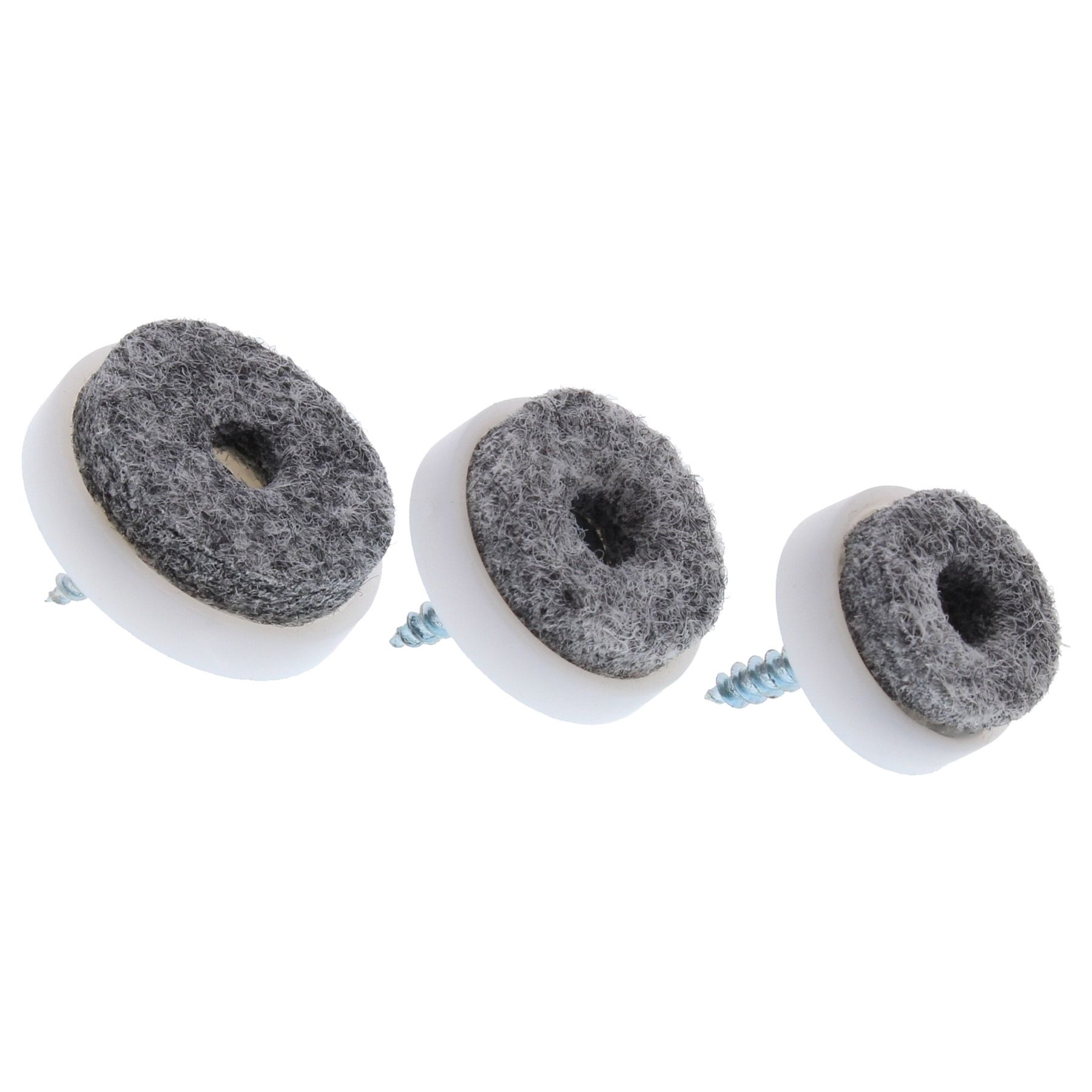 ToniTec Möbelgleiter Filzgleiter zum Schrauben, rund 28 mm, Rauchrohr, Zubehör, Rauchrohr, Zubehör, Rauchrohr, Zubehör