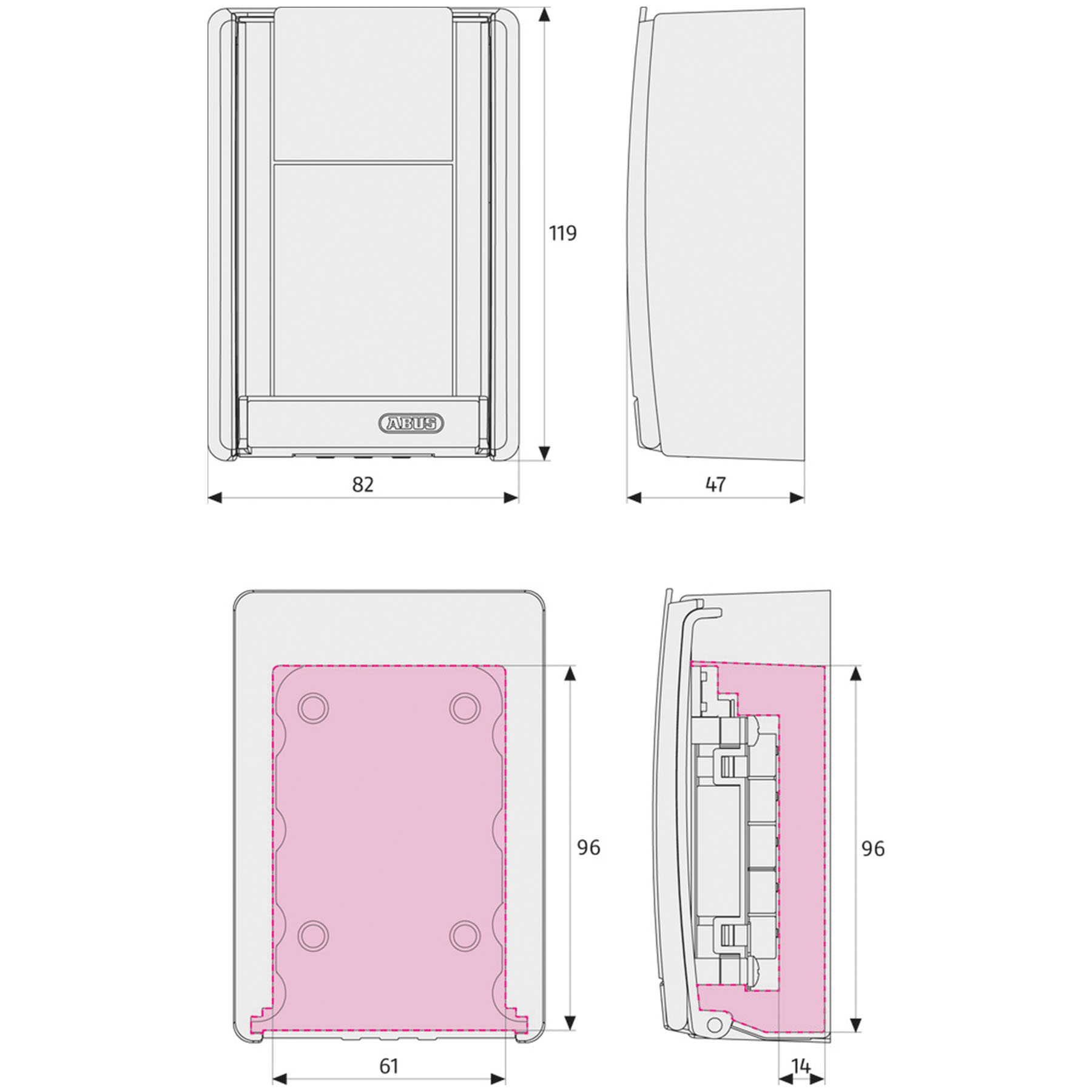 ABUS KeyGarage 767 B/Wandmontage