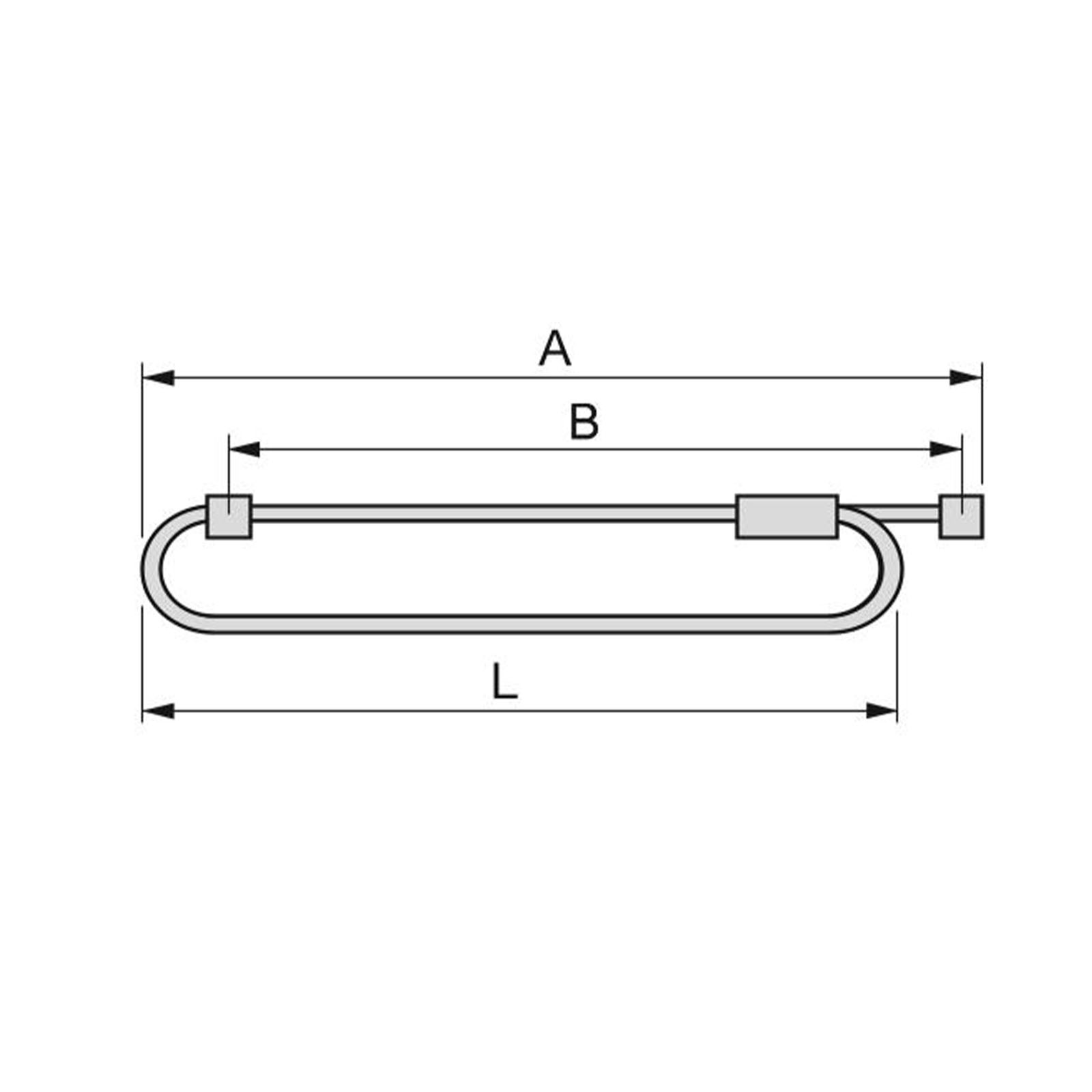 Emuca ausziehbare Kleiderstange für Schränke 300 mm Kunststoff Stahl verchromt, Griff, Griff