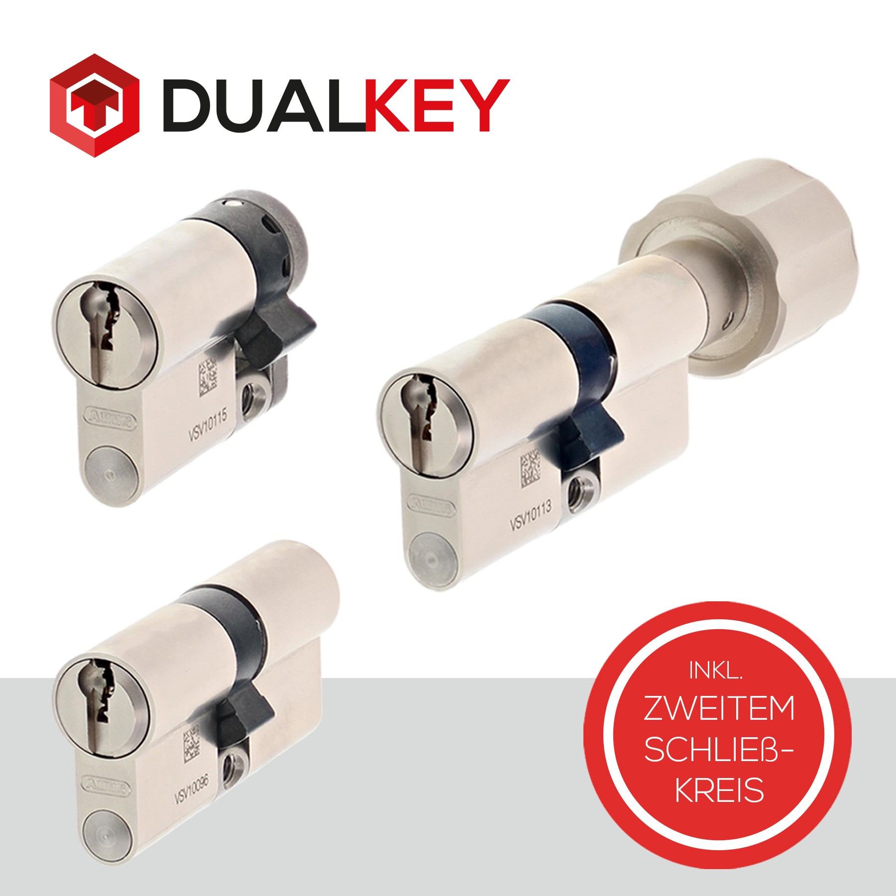 ToniTec® DUALKEY® Schließsystem by ABUS Schließzylinder Nachfertigung nach Code