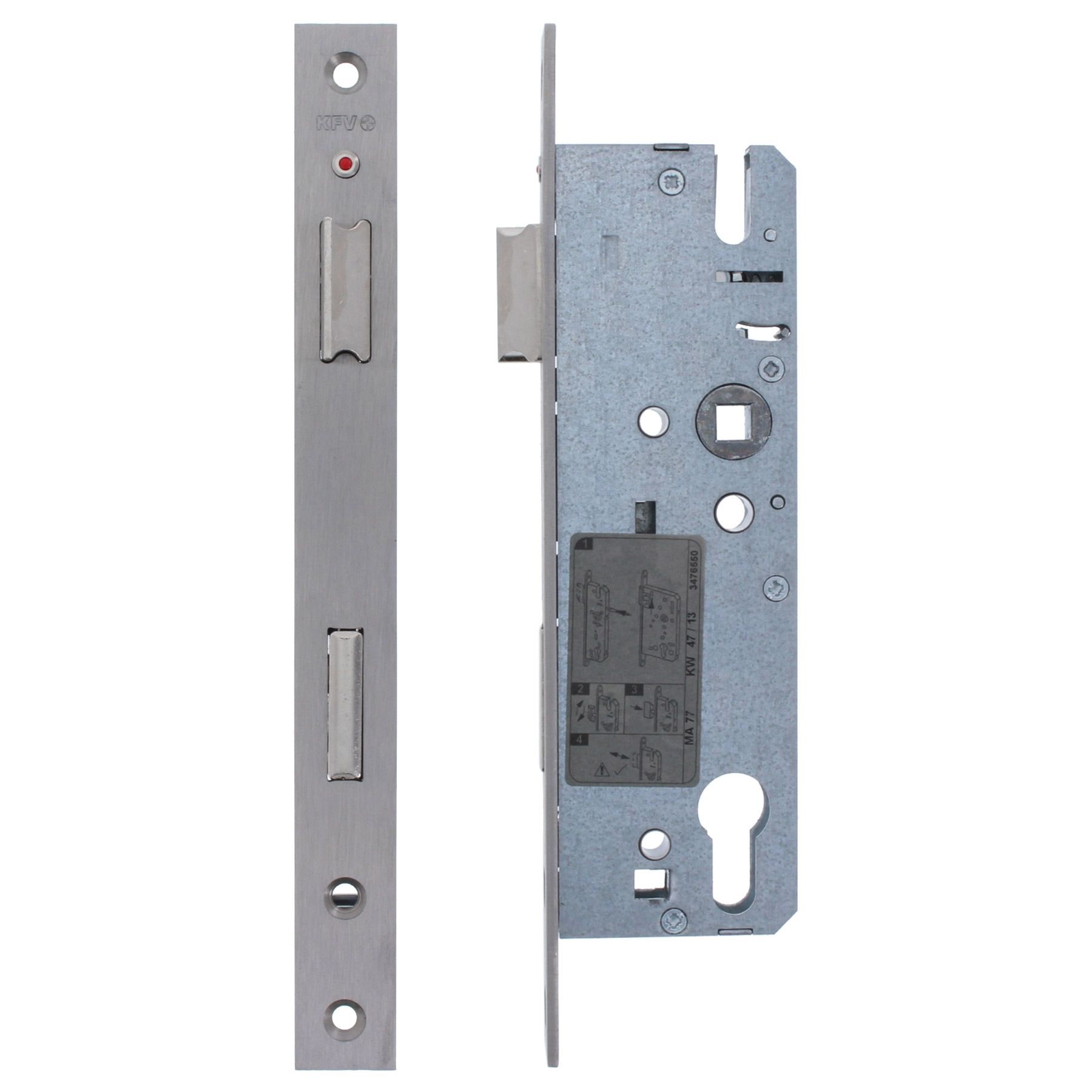 KFV Einsteckschloss RES 59-PZW 45/92 24F Edelstahl 3443002