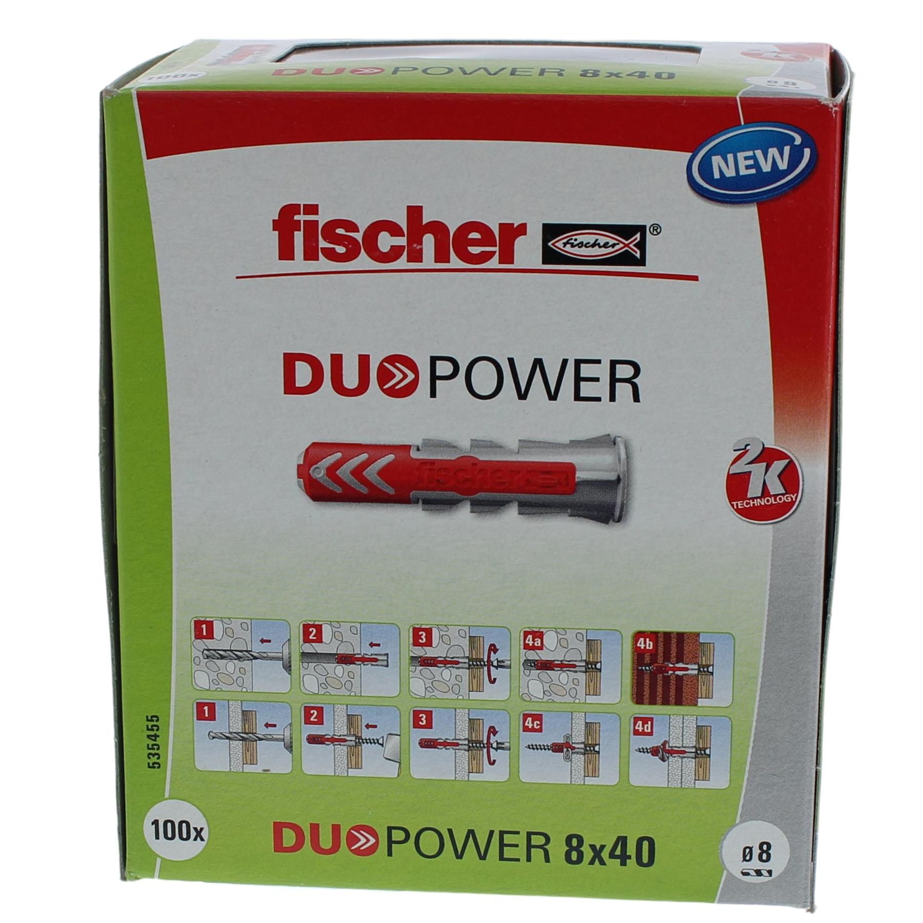 Fischer DUOPOWER 8x40 Inhalt: 100 Stück