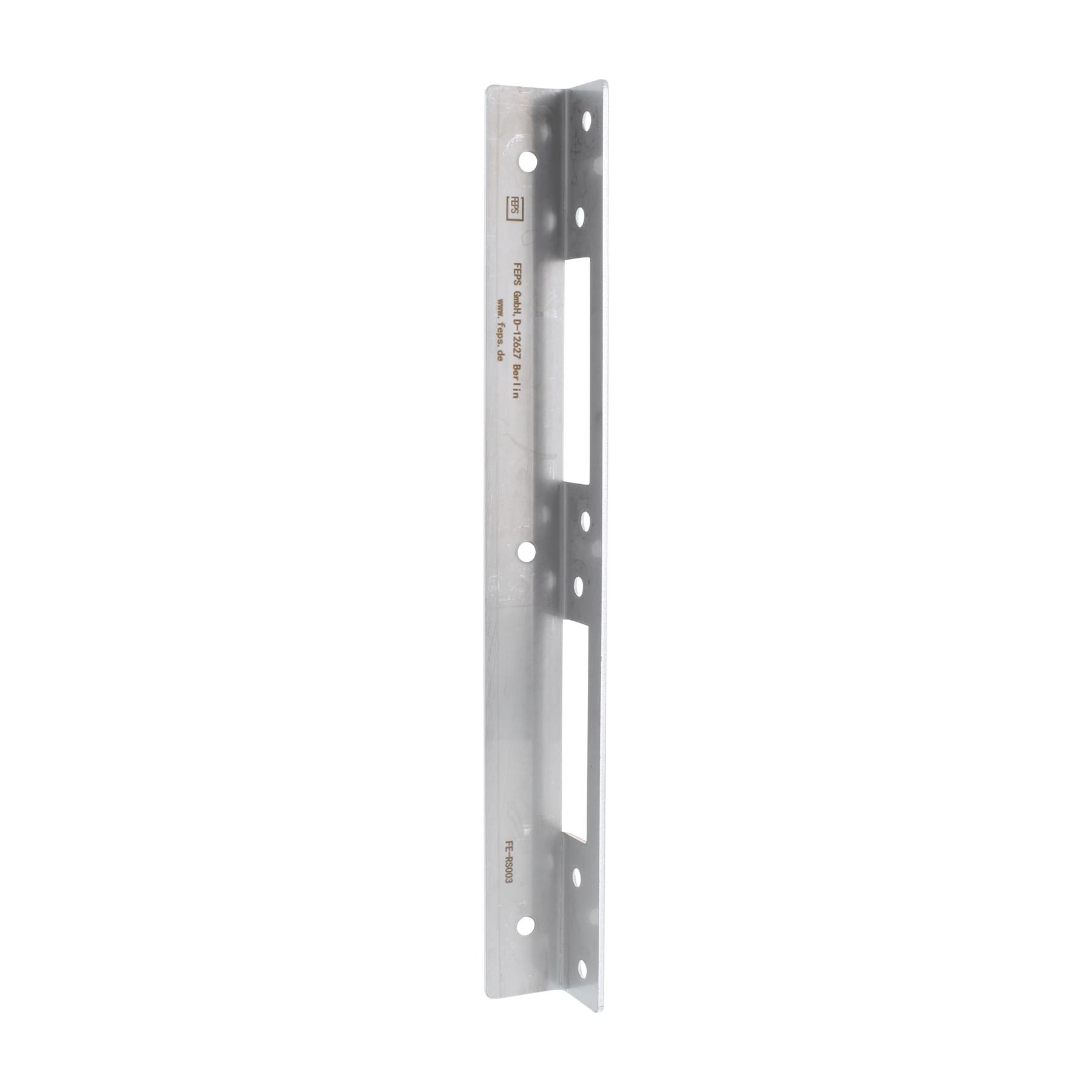 FEPS Lock Winkelschließblech FE-RS003 Edelstahl gebürstet für Holztüren 25x25x250mm, Klammer, Aluminium