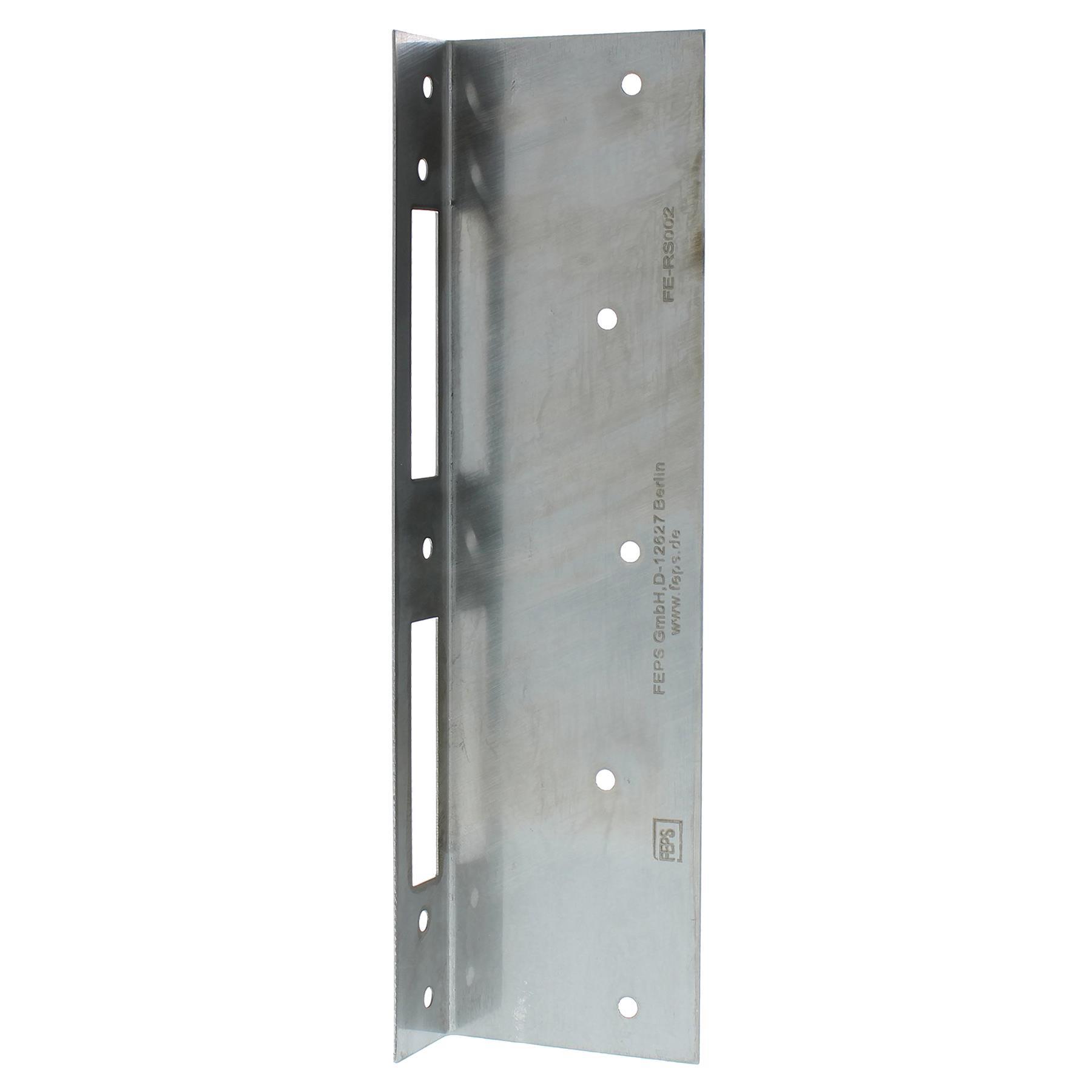FEPS Lock universal Reparaturschließblech FE-RS002 für Haustüren Edelstahl gebürstet rechts/links verwendbar, Aluminium, Klammer, Aluminium, Klammer, Aluminium, Klammer, Aluminium, Klammer