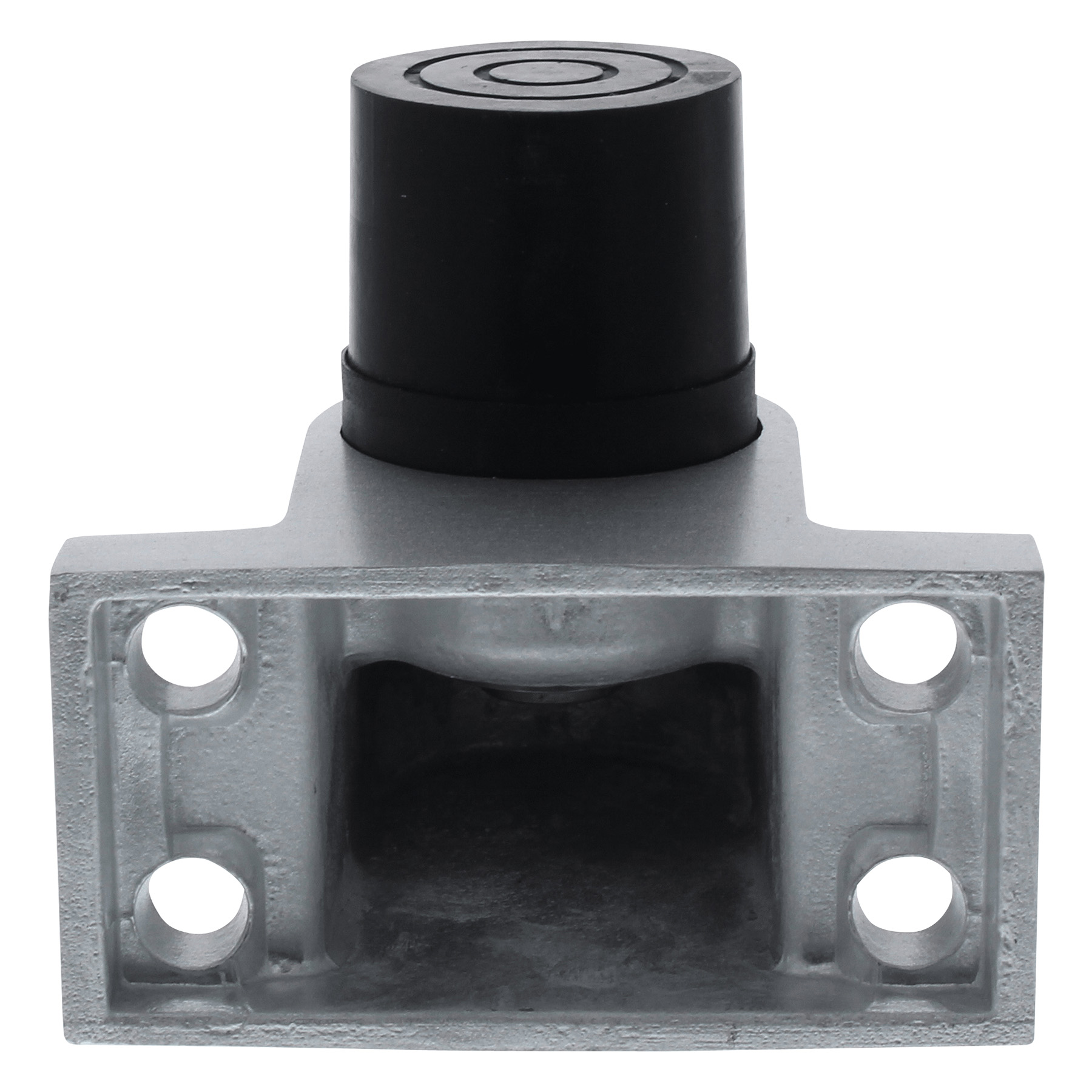 KWS Türstopper 2024 Türpuffer zum Aufschrauben ohne Haken silberfarbig, Elektrisches Gerät, Schalter