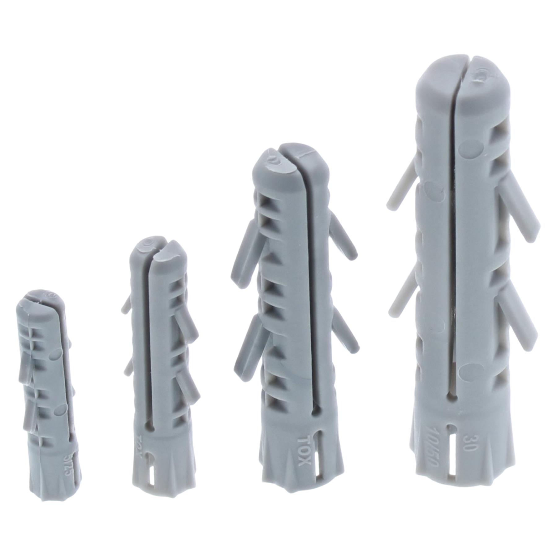 TOX L-Box Mini Sortiment Beton Dübelbox Dübelsortiment Dübelset 296 tlg., Spielzeug