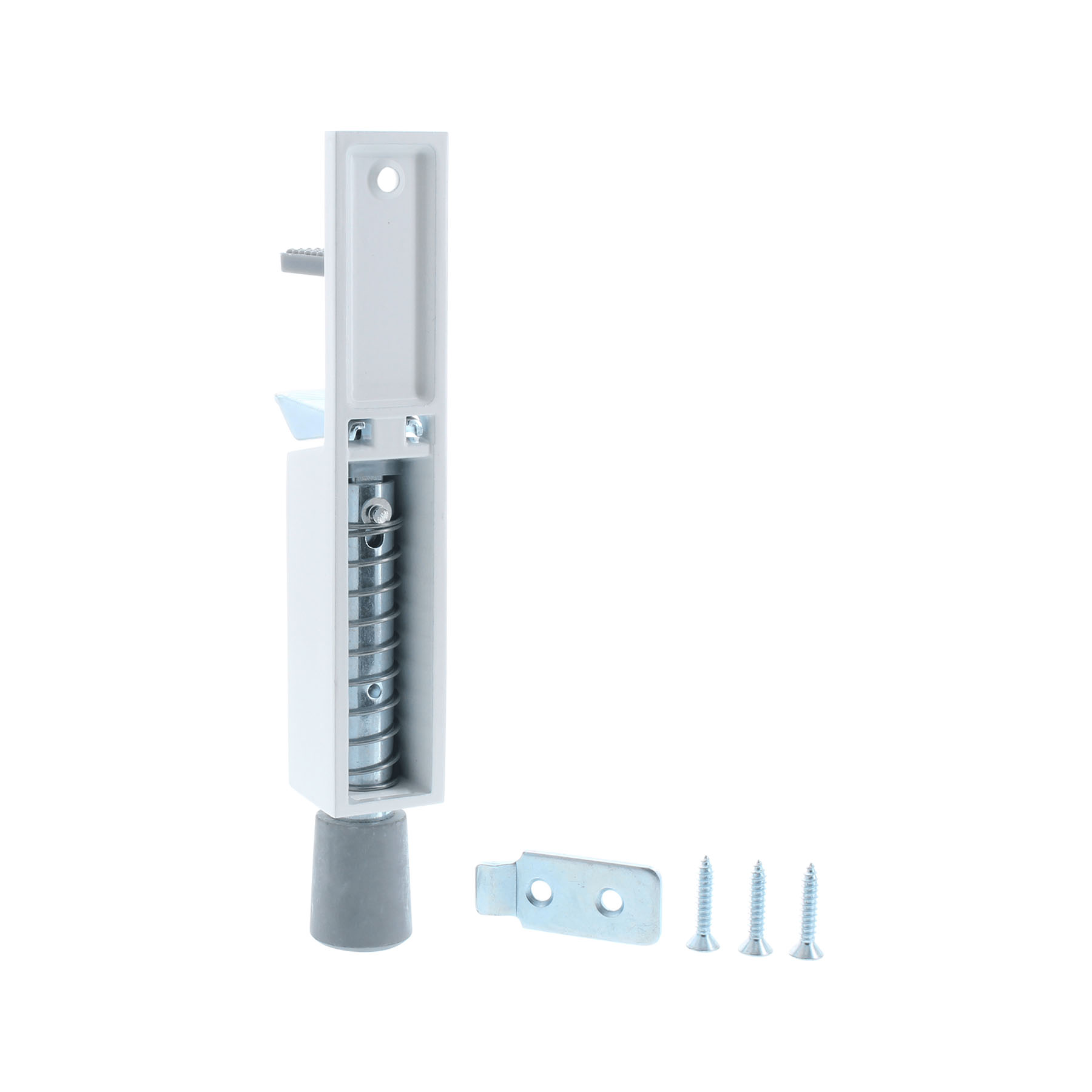 KWS Türfeststeller 1081.72 30mm Hub 30x33x212mm Farbe weiß, Maschine, Schraube