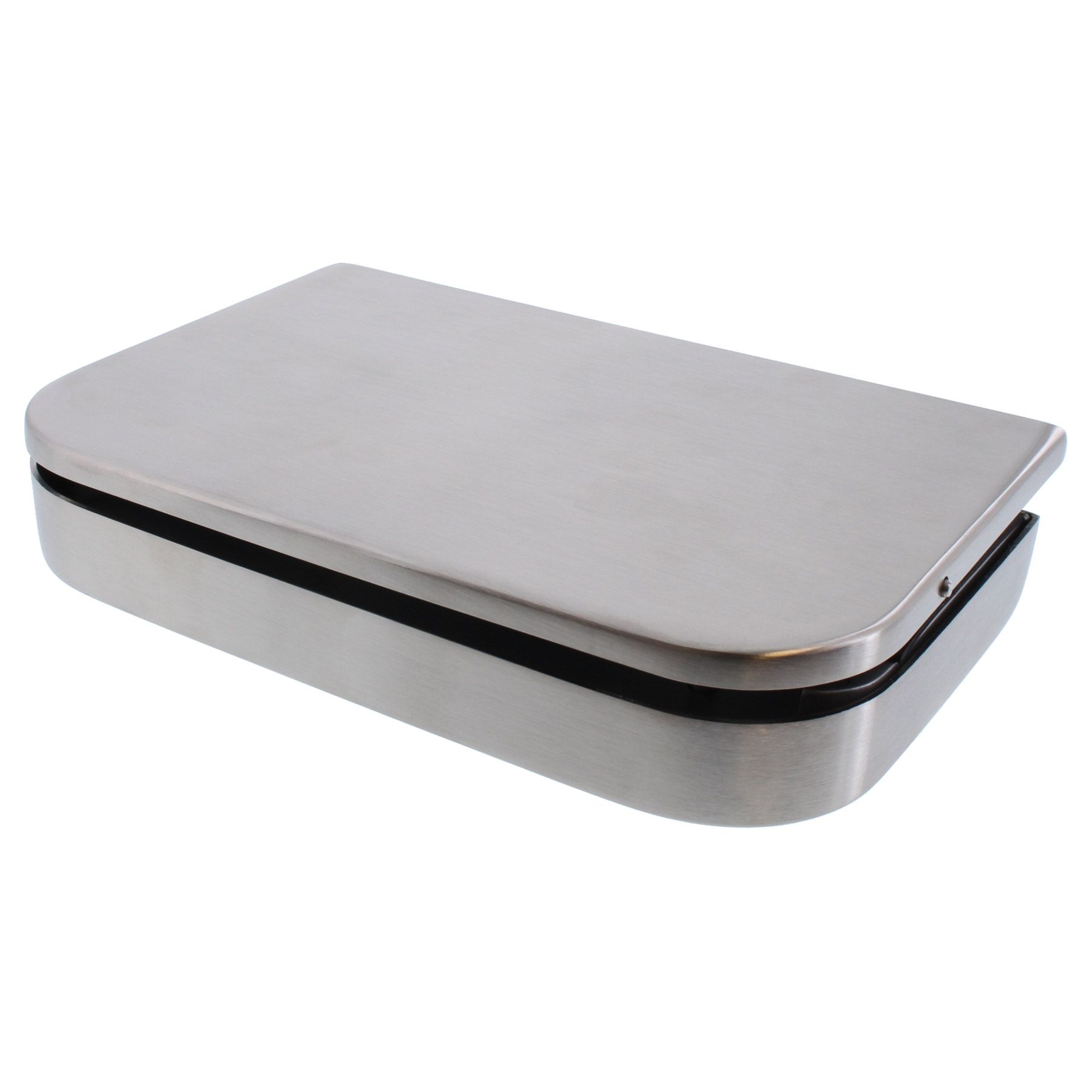 HERMAT Glastür-Gegenkasten "Roma" 6034 Edelstahl matt, Silber