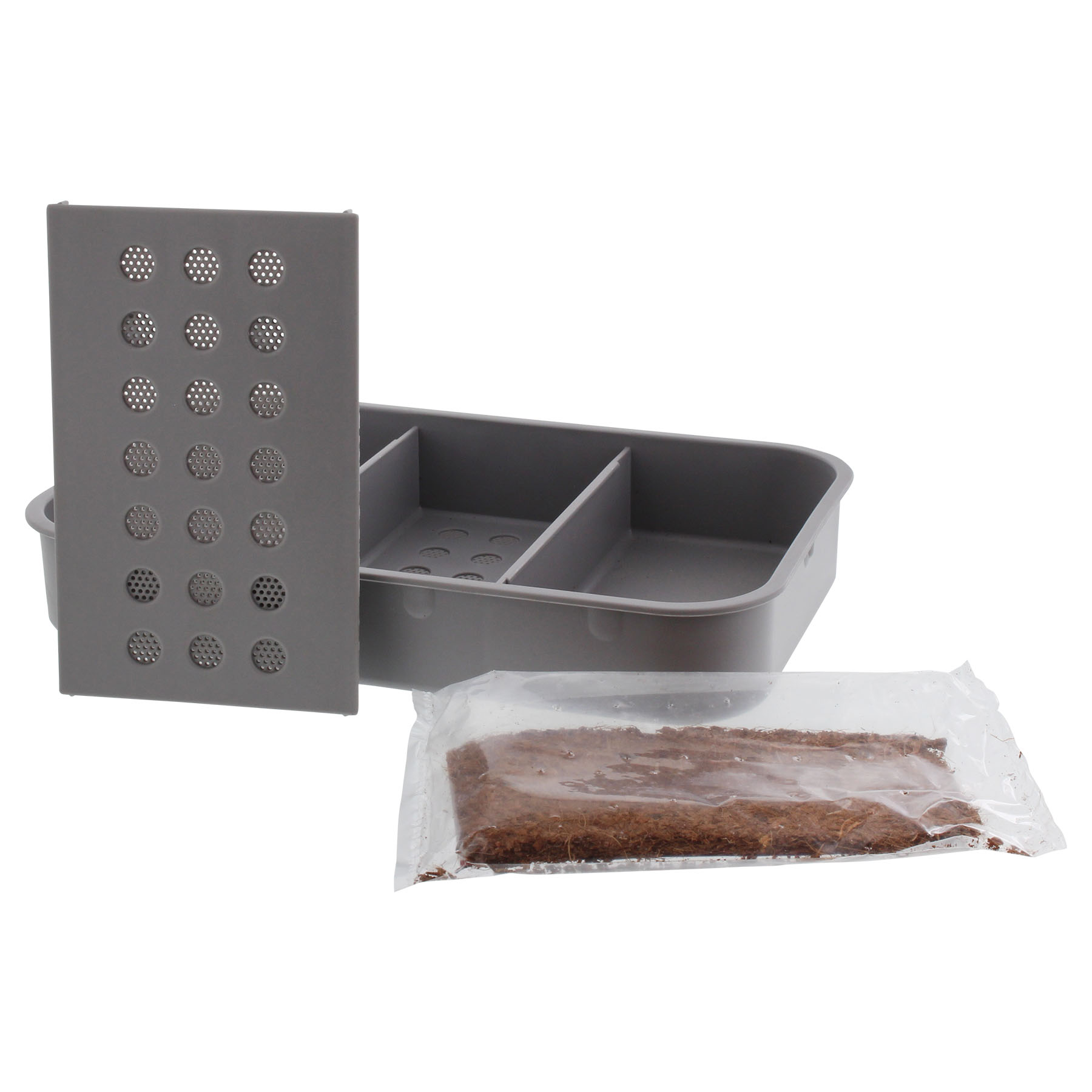 ToniTec® Deckel mit Schalen und Biofilter-Fach für Mülltrennungssystem passend für 5,5 und 8 Liter Abfallbehälter 5003.91.41616, Schokolade, Nachtisch, Essen, Brownie, Bonbons